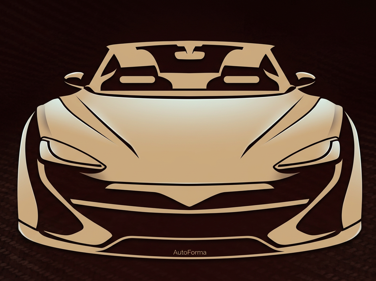 AutoForma — silhueta de carro esportivo